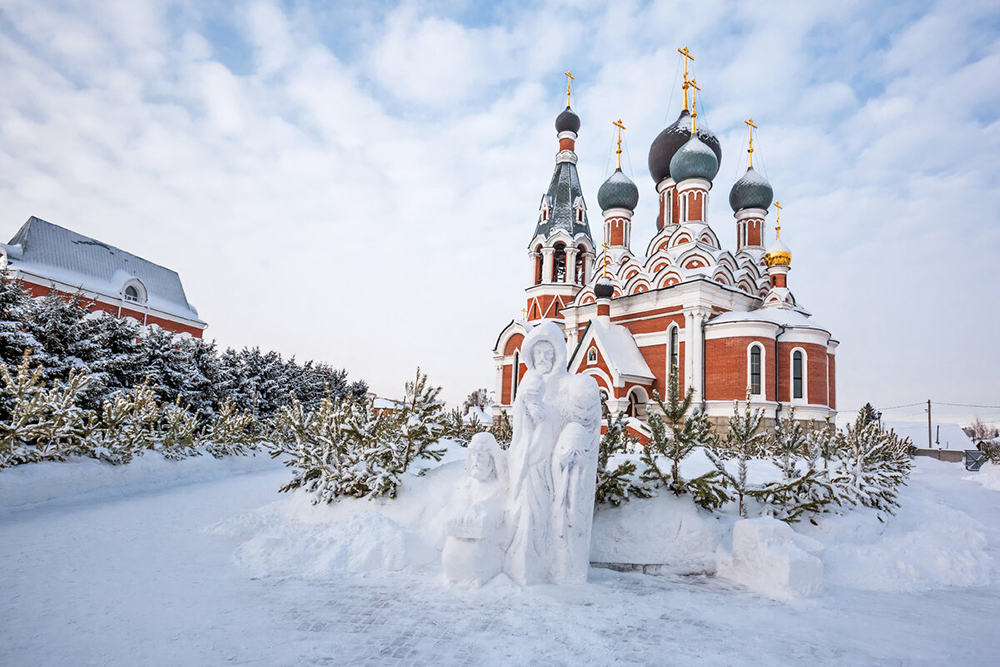 Преображенский собор в Бердске зимой